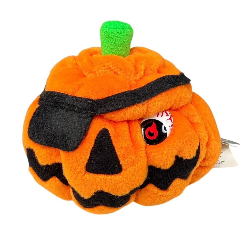 Vintage 1998 Hallow Meanies Pirate Jack Pumpkin Plush MSG Special Edition w/Tags